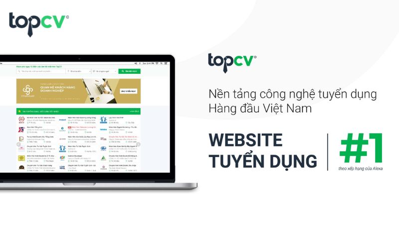 TopCV hiện là một trong các kênh tuyển dụng phổ biến tại Việt Nam
