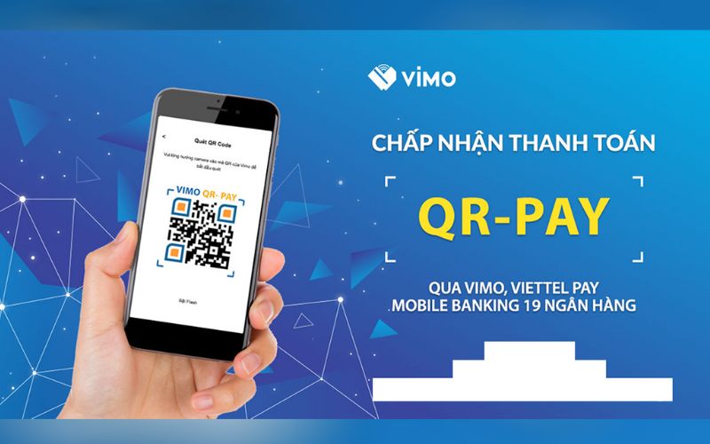 Ví điện tử Vimo với tính năng thanh toán QR Pay