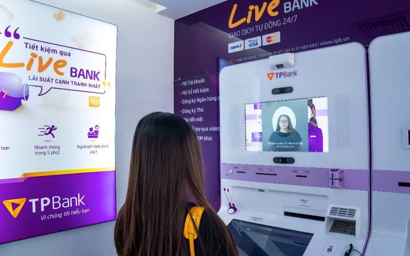 Người dùng có thể sao kê tài khoản TPBank tại cây ATM hoặc Livebank