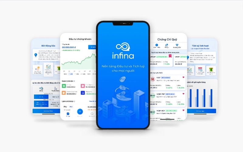 App gửi tiền tiết kiệm lãi suất cao Infina