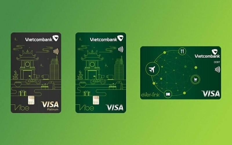 Các loại thẻ ghi nợ Visa Vietcombank
