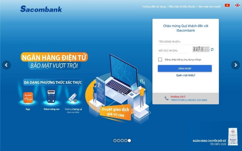 Người dùng cần kiểm tra số dư Sacombank trên iSacombank phải đăng ký eBanking
